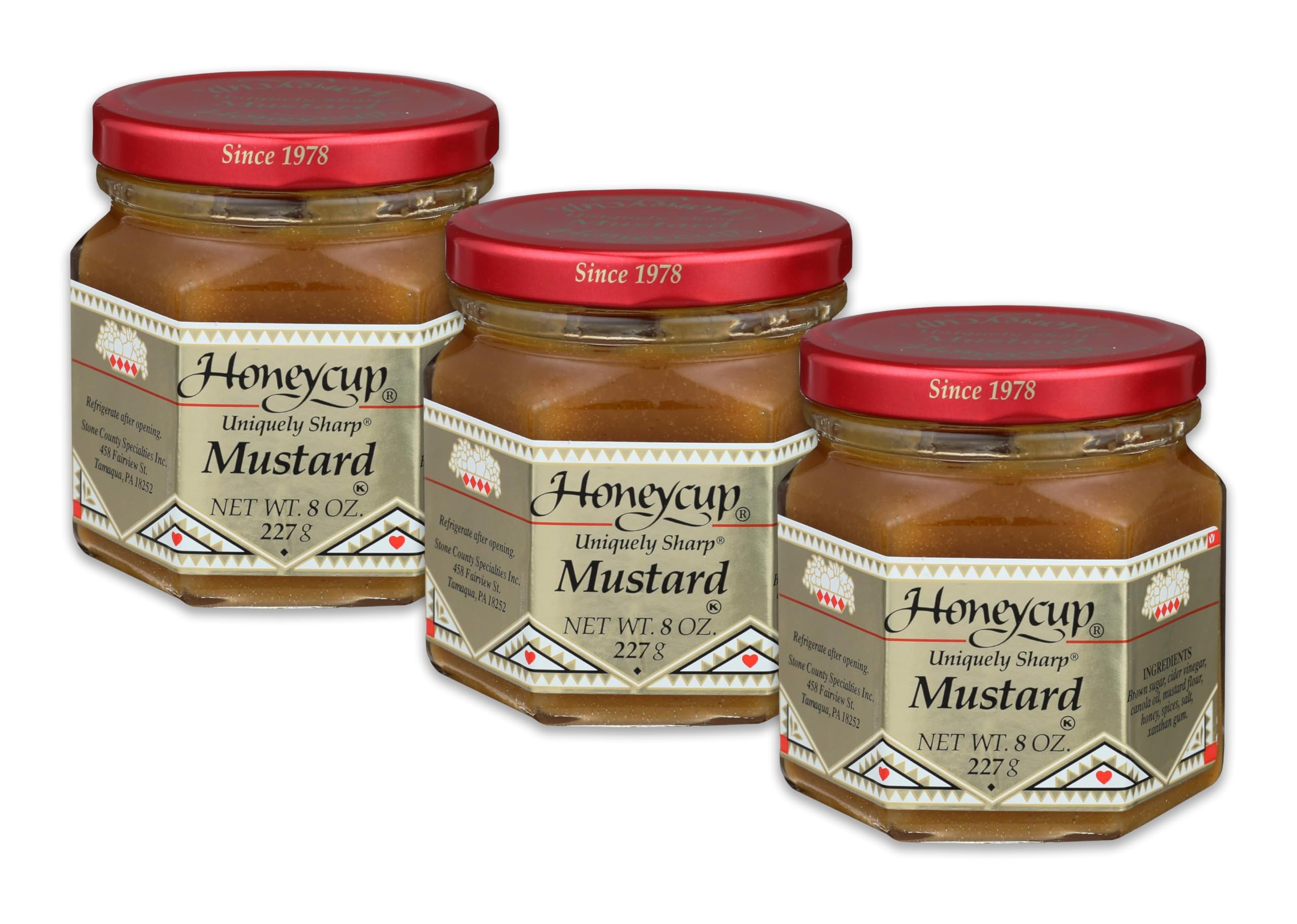 Amazon.com : Honeycup Mustard - 8 Ounces (Pack of 3) : Grocery
